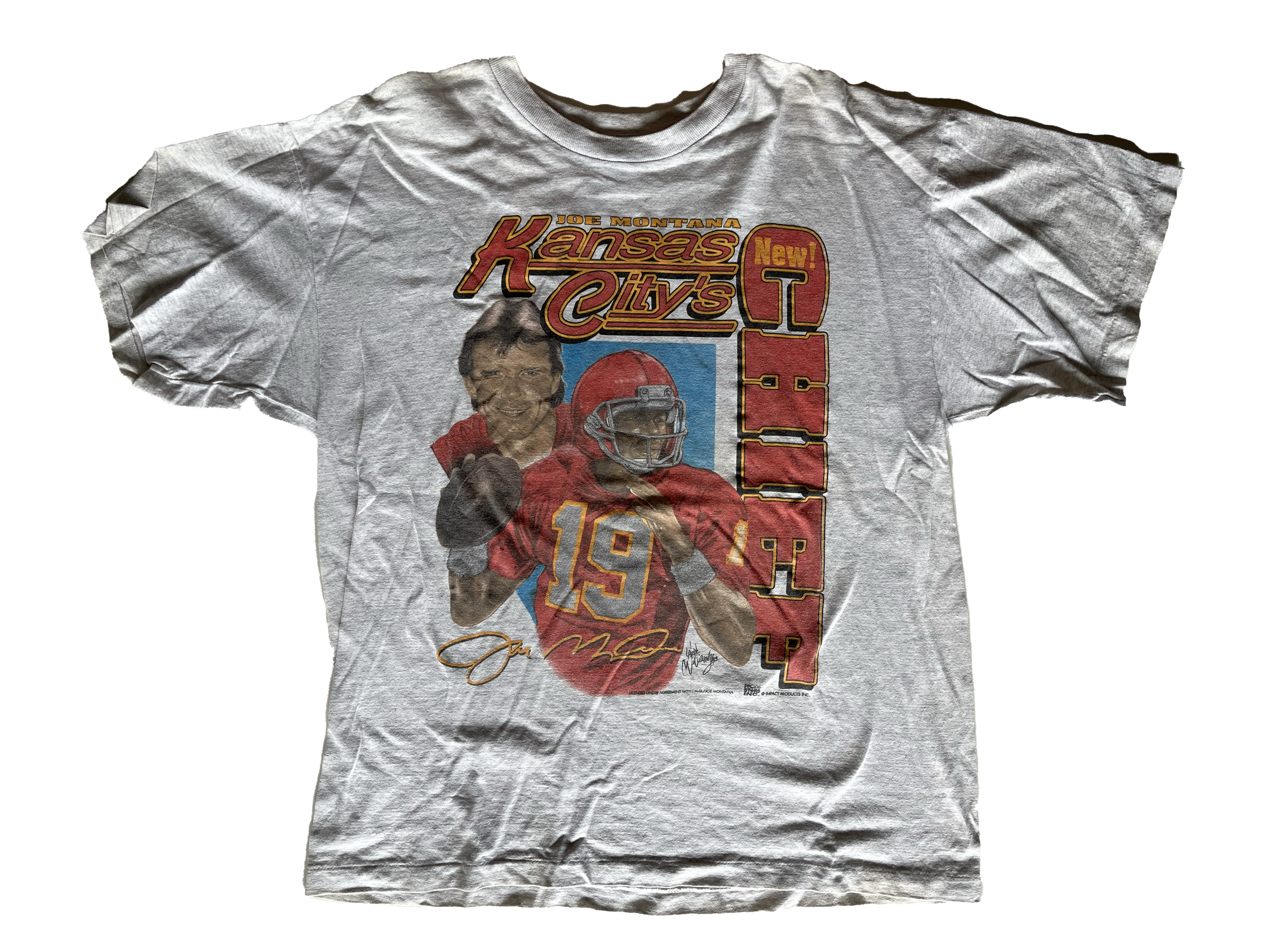 WESTSIDE STOREY VINTAGE | VINTAGE 90S JOE MONTANA CHIEFS TEE - Westside Storey