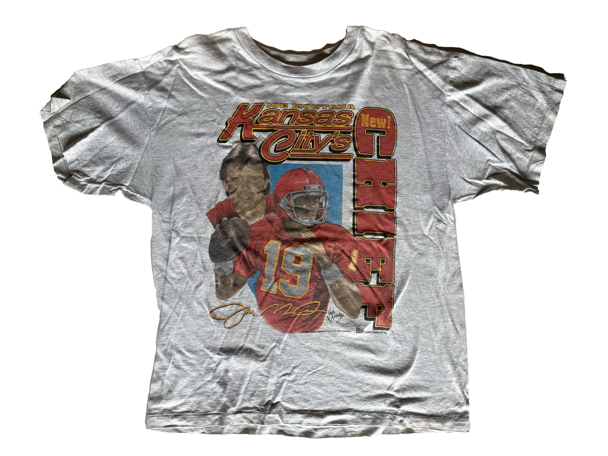 WESTSIDE STOREY VINTAGE | VINTAGE 90S JOE MONTANA CHIEFS TEE - Westside Storey