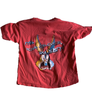 WESTSIDE STOREY VINTAGE | VINTAGE 90S DOUBLE SIDED TAZ & BUGS BUNNY FOE CHIEFS TEE - Westside Storey