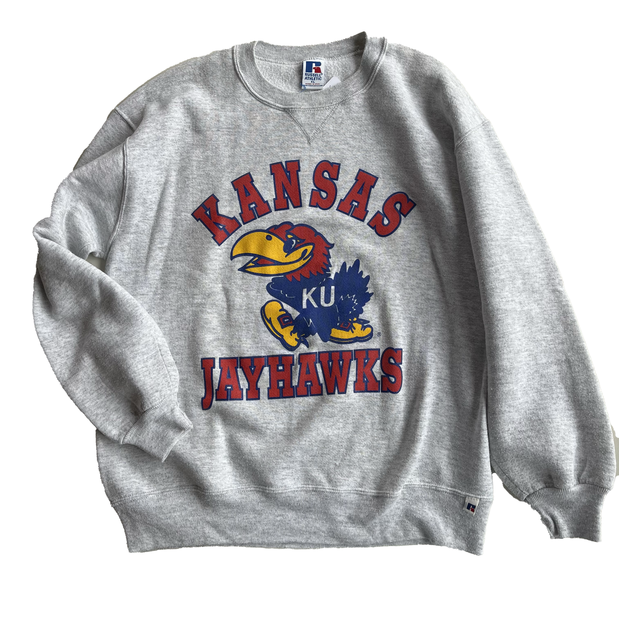 WESTSIDE STOREY VINTAGE | VINTAGE 90S KU JAYHAWKS RUSSELL SWEATSHIRT - Westside Storey