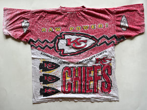 WESTSIDE STOREY VINTAGE | VINTAGE 90S ALLOVER PRINT CHIEFS TEE - Westside Storey