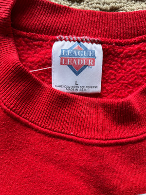 WESTSIDE STOREY VINTAGE | VINTAGE 90S BARNEY & FRED FLINSTONE KC CHIEFS SWEATSHIRT - Westside Storey