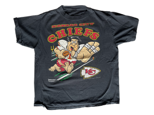 WESTSIDE STOREY VINTAGE | VINTAGE 1992 FRED FLINSTONE CHIEFS TEE - Westside Storey
