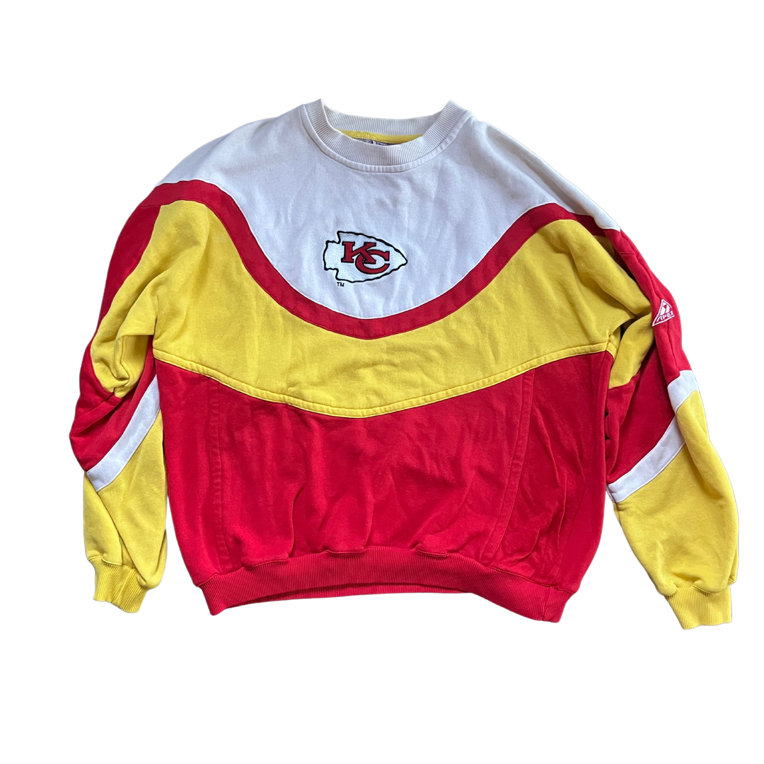 WESTSIDE STOREY VINTAGE | VINTAGE CHIEFS 90S APEX COLOR BLOCK SWEATSHIRT - Westside Storey