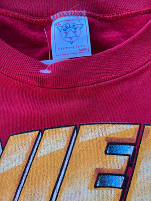WESTSIDE STOREY VINTAGE | VINTAGE 1996 FACSIMILE AUTO BIG GRAPHIC CHIEFS SWEATSHIRT - Westside Storey
