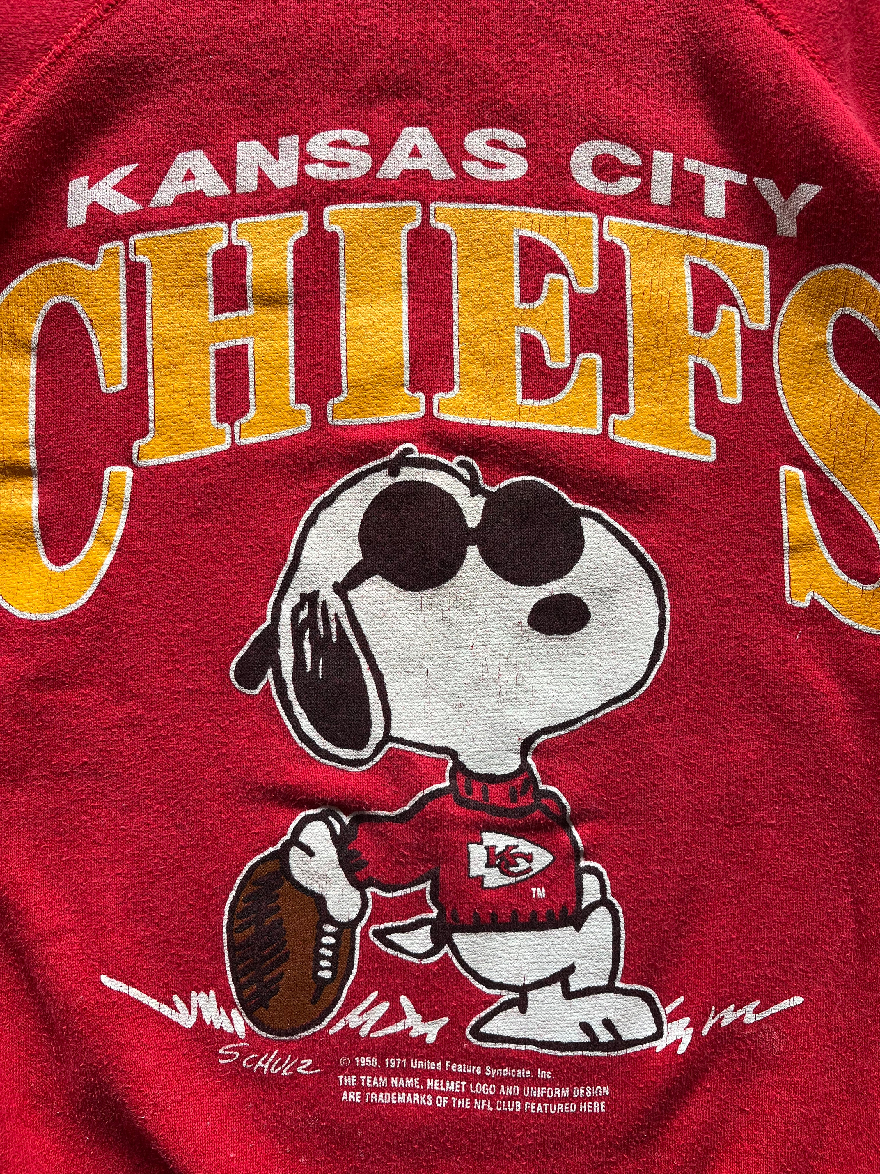 WESTSIDE STOREY VINTAGE | VINTAGE 90S CHIEFS SNOOPY SWEATSHIRT - Westside Storey