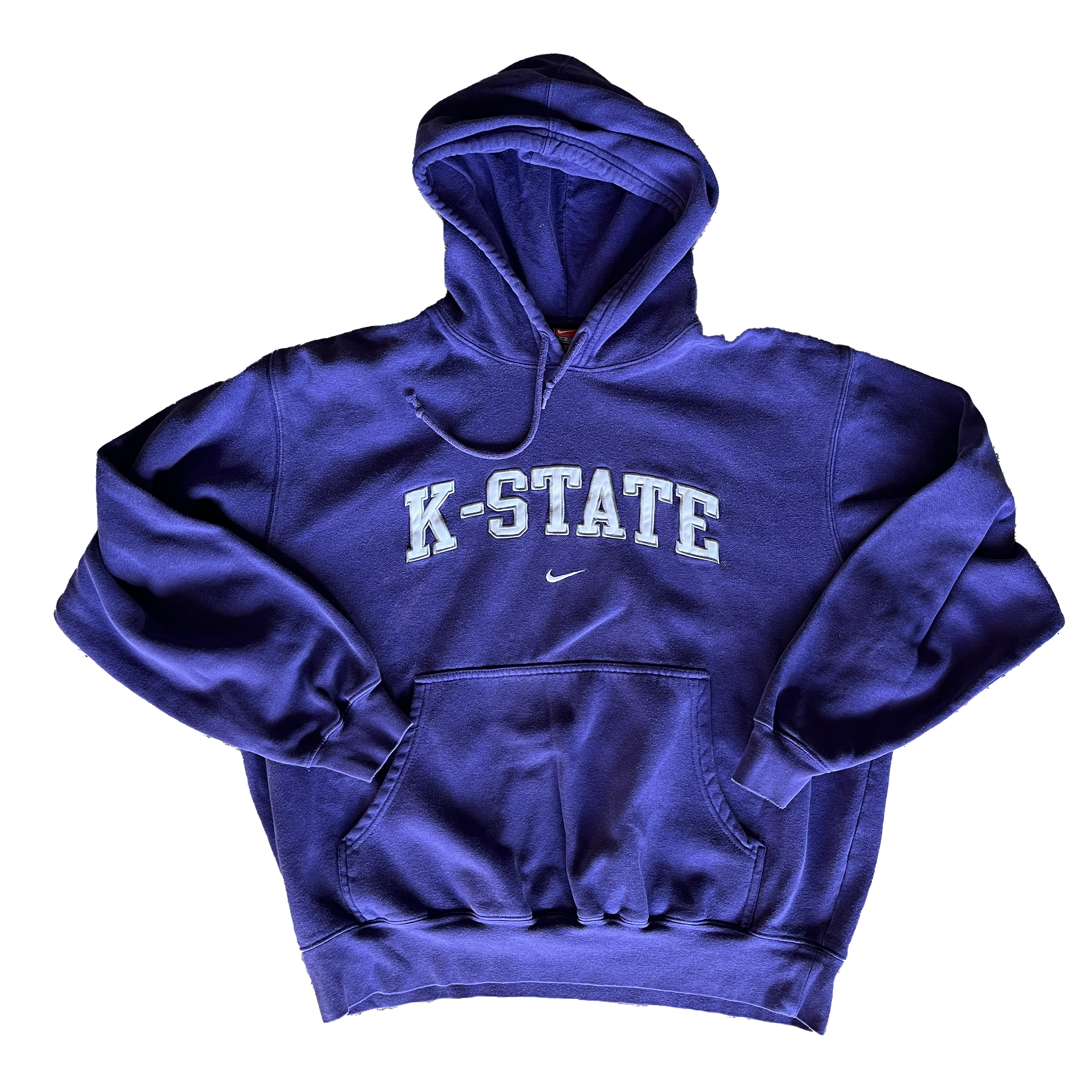 WESTSIDE STOREY VINTAGE | VINTAGE 90S KANSAS STATE NIKE MIDDLE SWOOSH HOODIE - Westside Storey