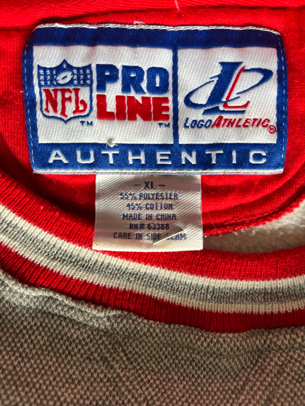 WESTSIDE STOREY VINTAGE | VINTAGE 90S PROLINE LOGO ATHLETIC SPECKLE GRAY CHIEFS SWEATSHIRT - Westside Storey