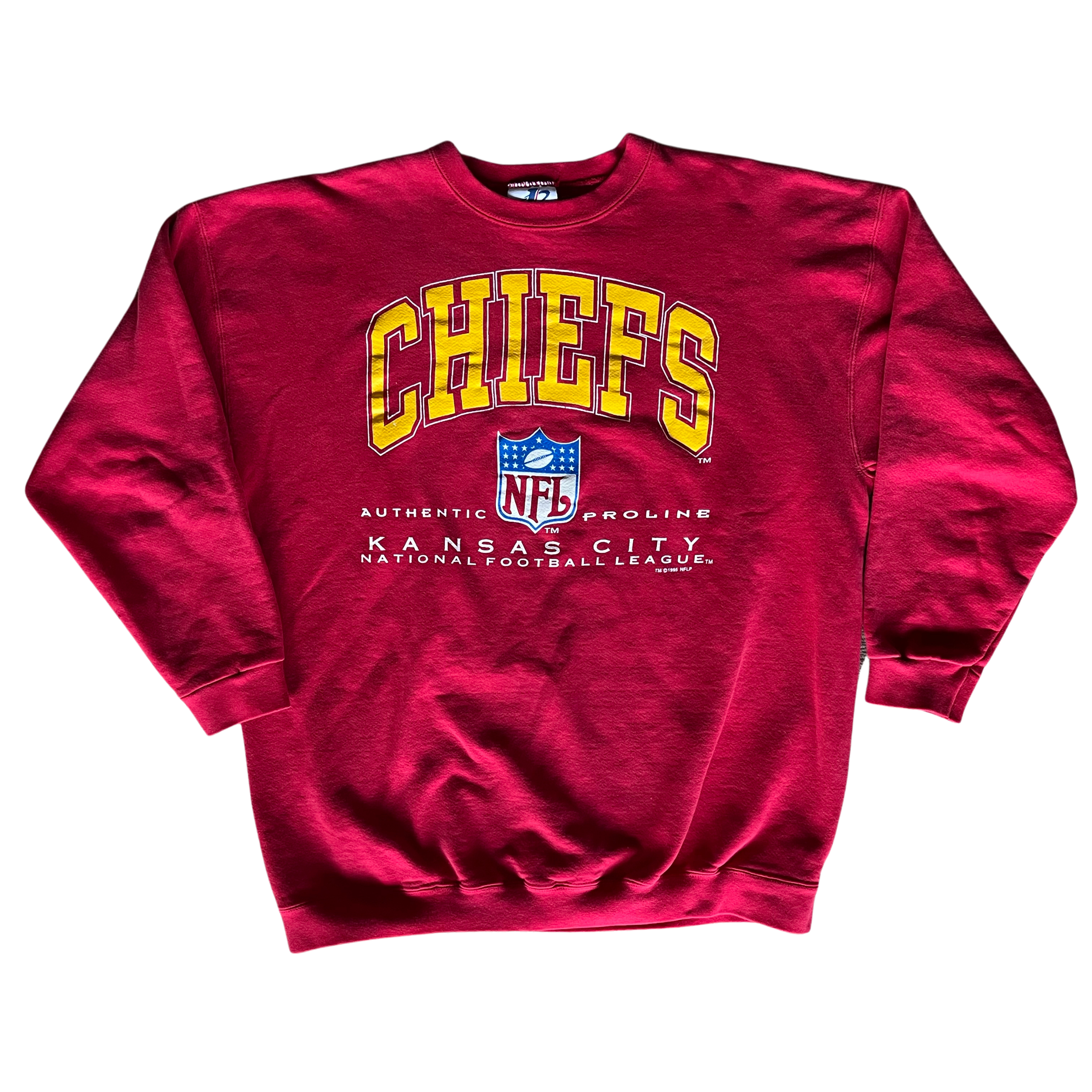 WESTSIDE STOREY VINTAGE | VINTAGE 90S CHIEFS LOGO ATHLETIC PRO-LINE SWEATSHIRT - Westside Storey