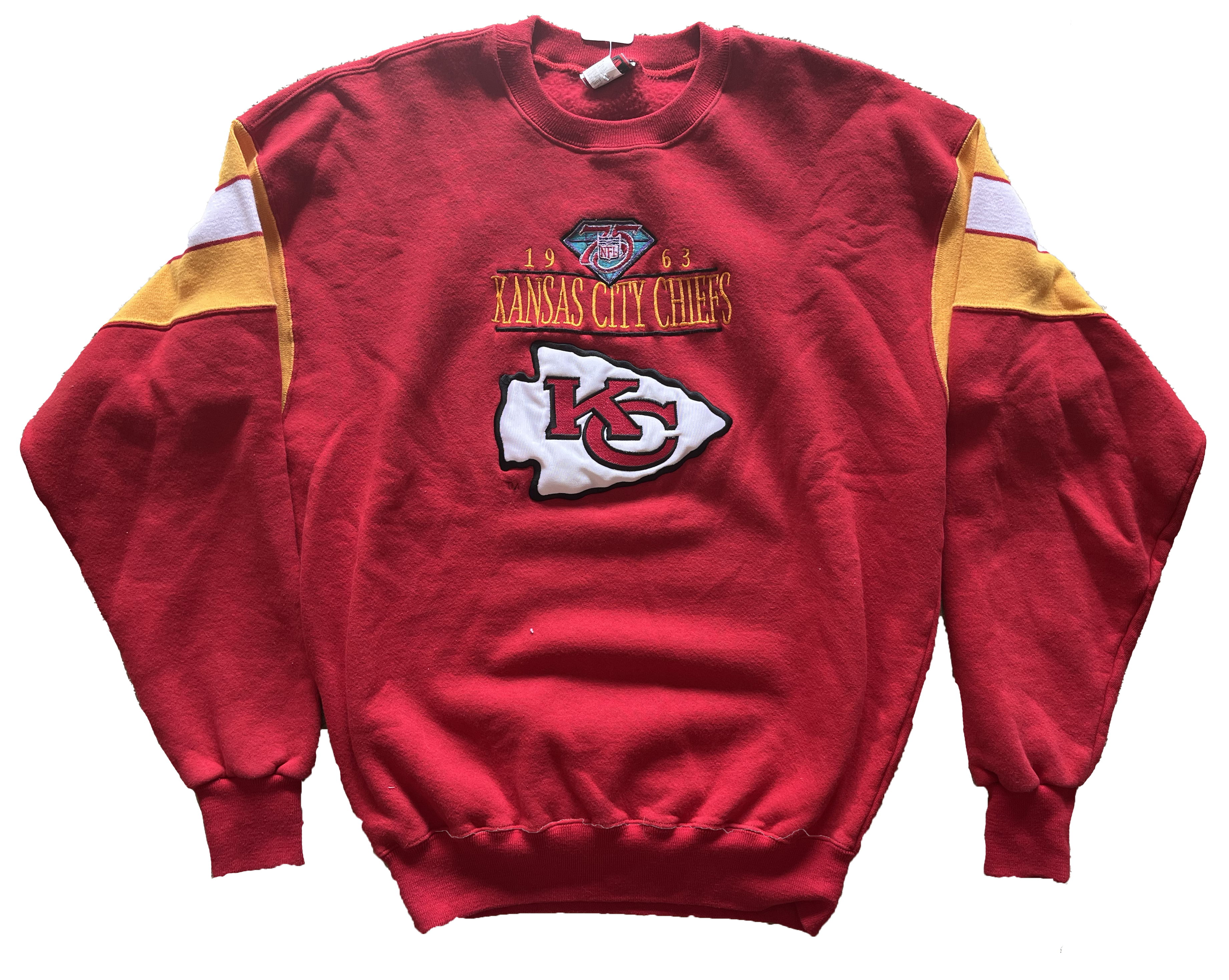 WESTSIDE STOREY VINTAGE | VINTAGE 90S 75TH ANNIVERSARY KC CHIEFS LEGENDS SWEATSHIRT - Westside Storey