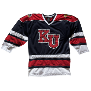 WESTSIDE STOREY VINTAGE | VINTAGE 80S KU JAYHAWKS HOCKEY JERSEY - Westside Storey