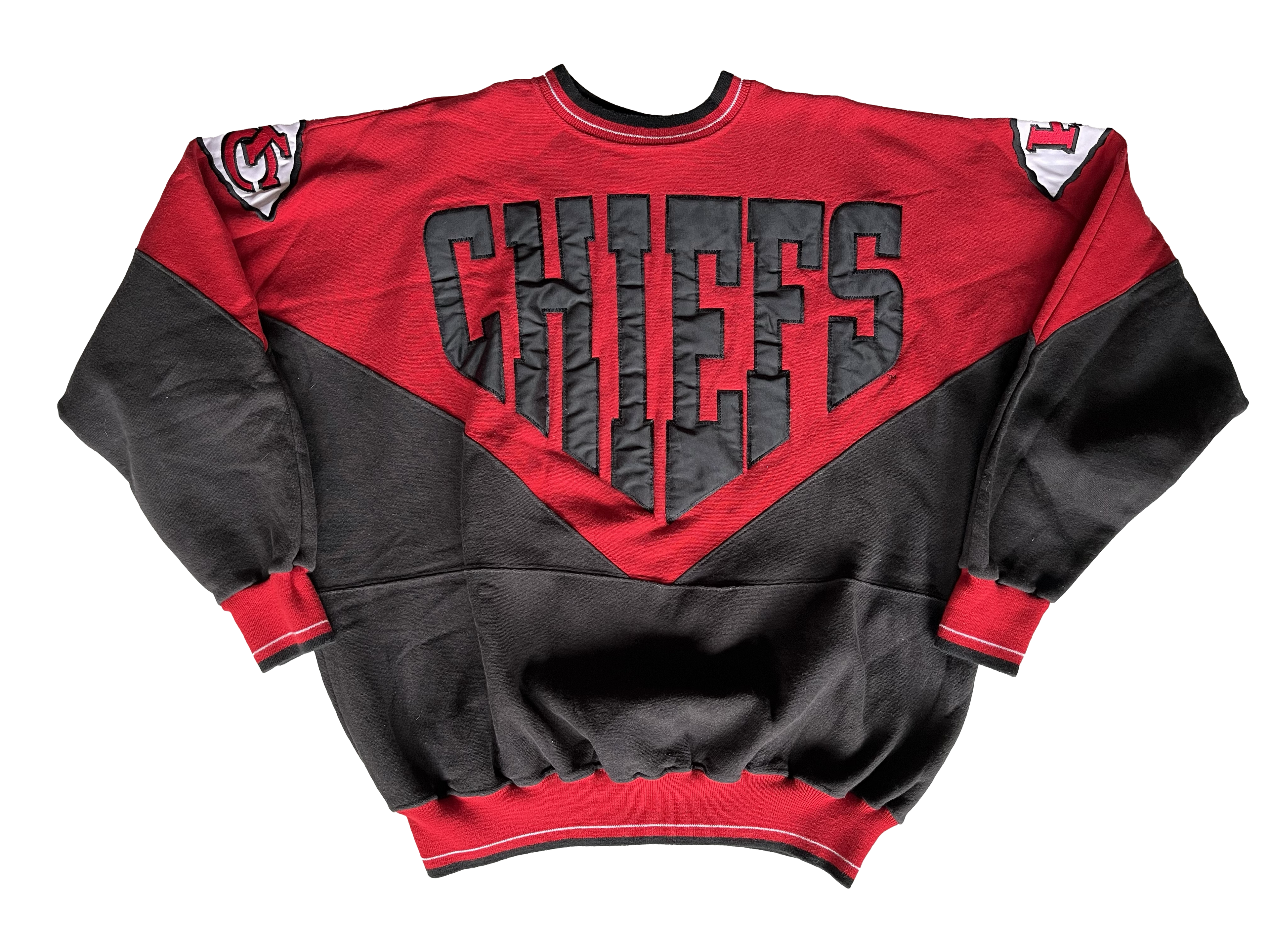 WESTSIDE STOREY VINTAGE | VINTAGE 90S LEGENDS STITCHED SPELLOUT CHIEFS SWEATSHIRT - Westside Storey