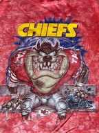 WESTSIDE STOREY VINTAGE | VINTAGE 90S CHIEFS TAZ TIE DYE T-SHIRT - Westside Storey