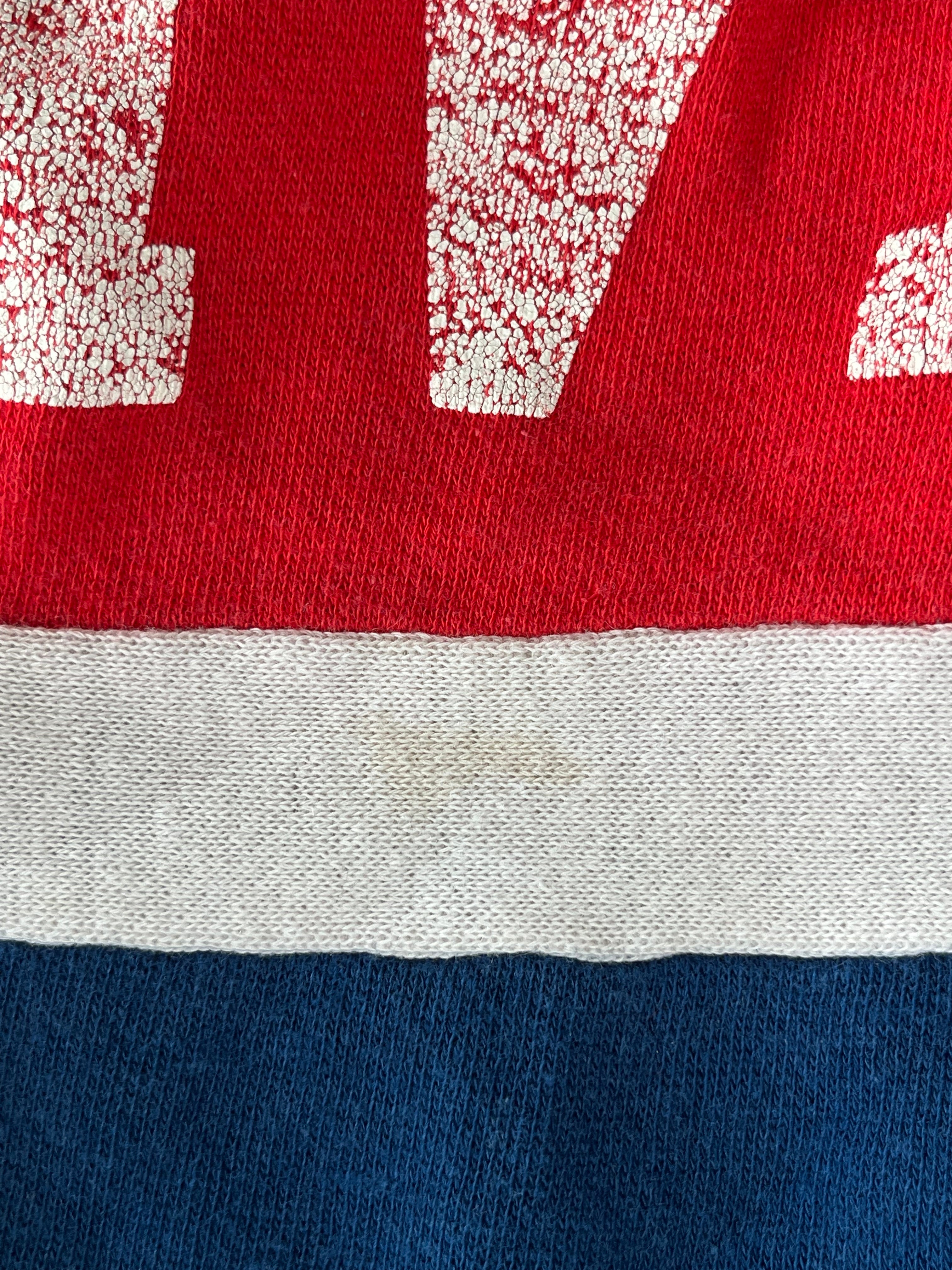 WESTSIDE STOREY VINTAGE | VINTAGE 80S KU JAYHAWKS NUTMEG POLO SWEATSHIRT- AS IS - Westside Storey