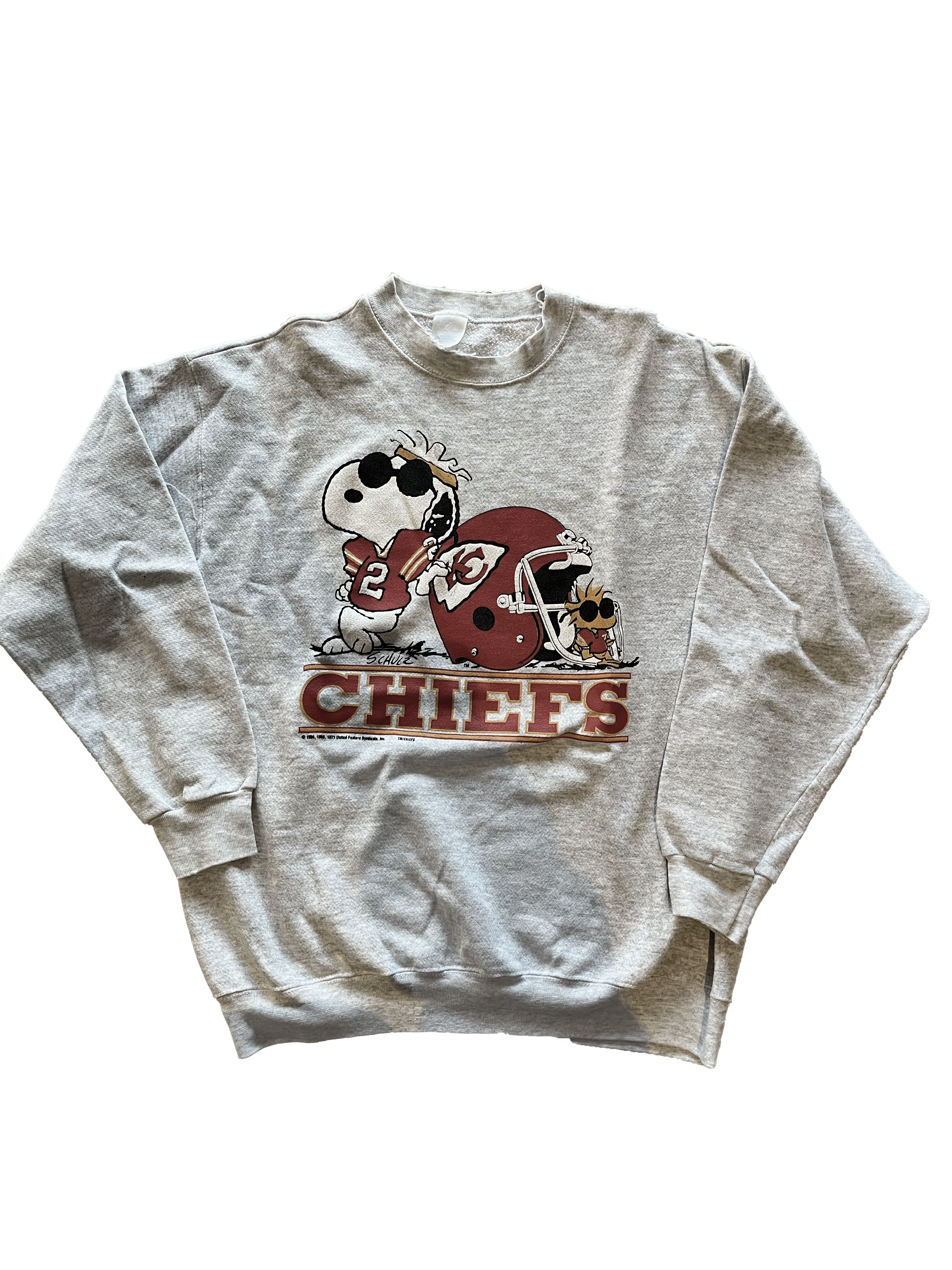 WESTSIDE STOREY VINTAGE | VINTAGE RARE SNOOPY WOODSTOCK CHIEFS SWEATSHIRT - Westside Storey