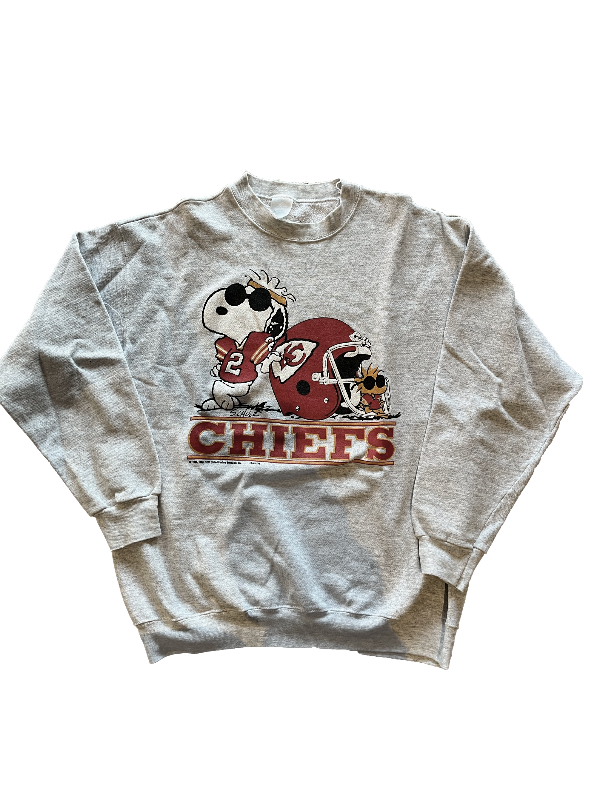 WESTSIDE STOREY VINTAGE | VINTAGE RARE SNOOPY WOODSTOCK CHIEFS SWEATSHIRT - Westside Storey