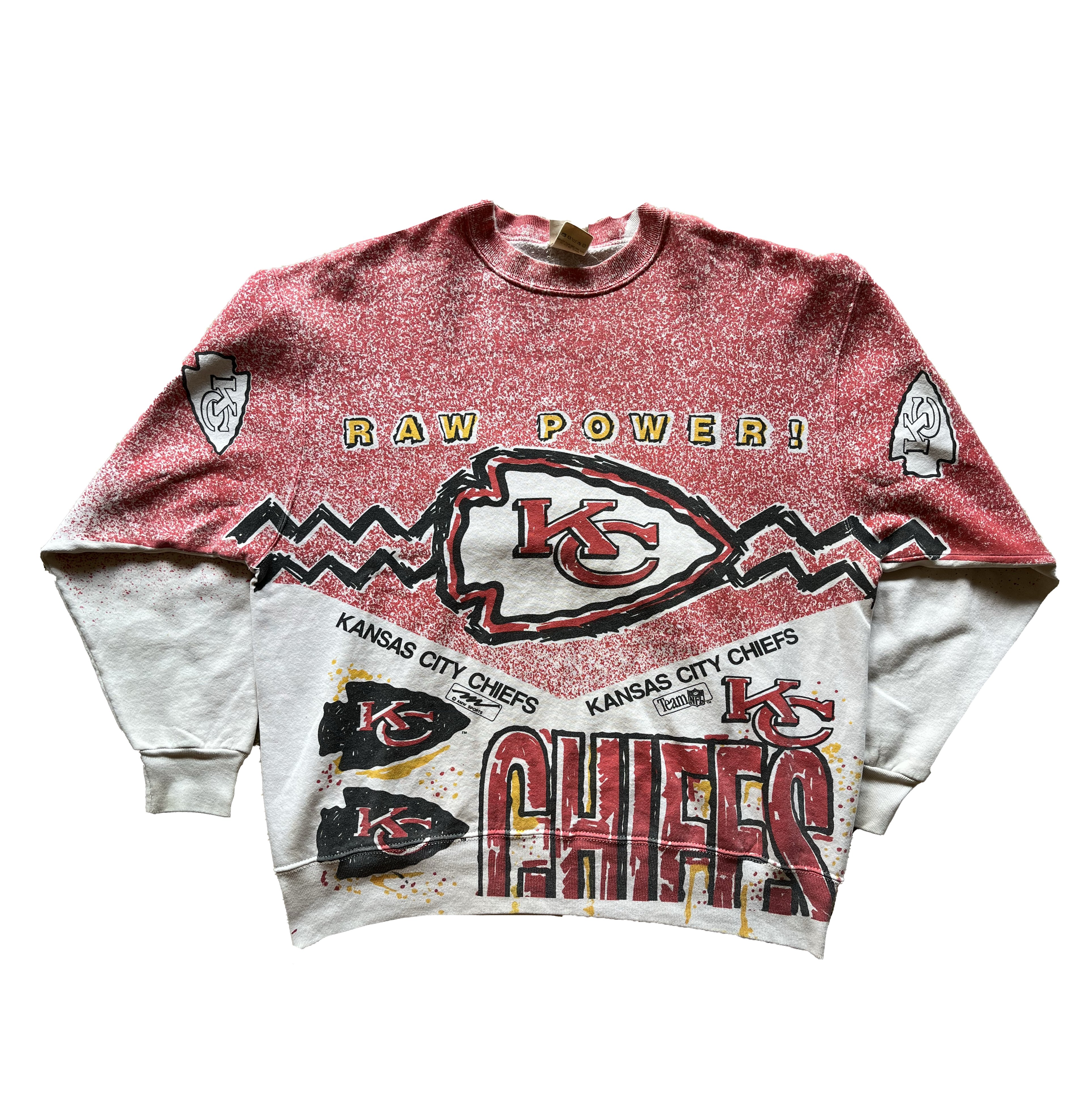 WESTSIDE STOREY VINTAGE | VINTAGE 90S MAGIC JOHNSON ALLOVER PRINT CHIEFS SWEATSHIRT - Westside Storey