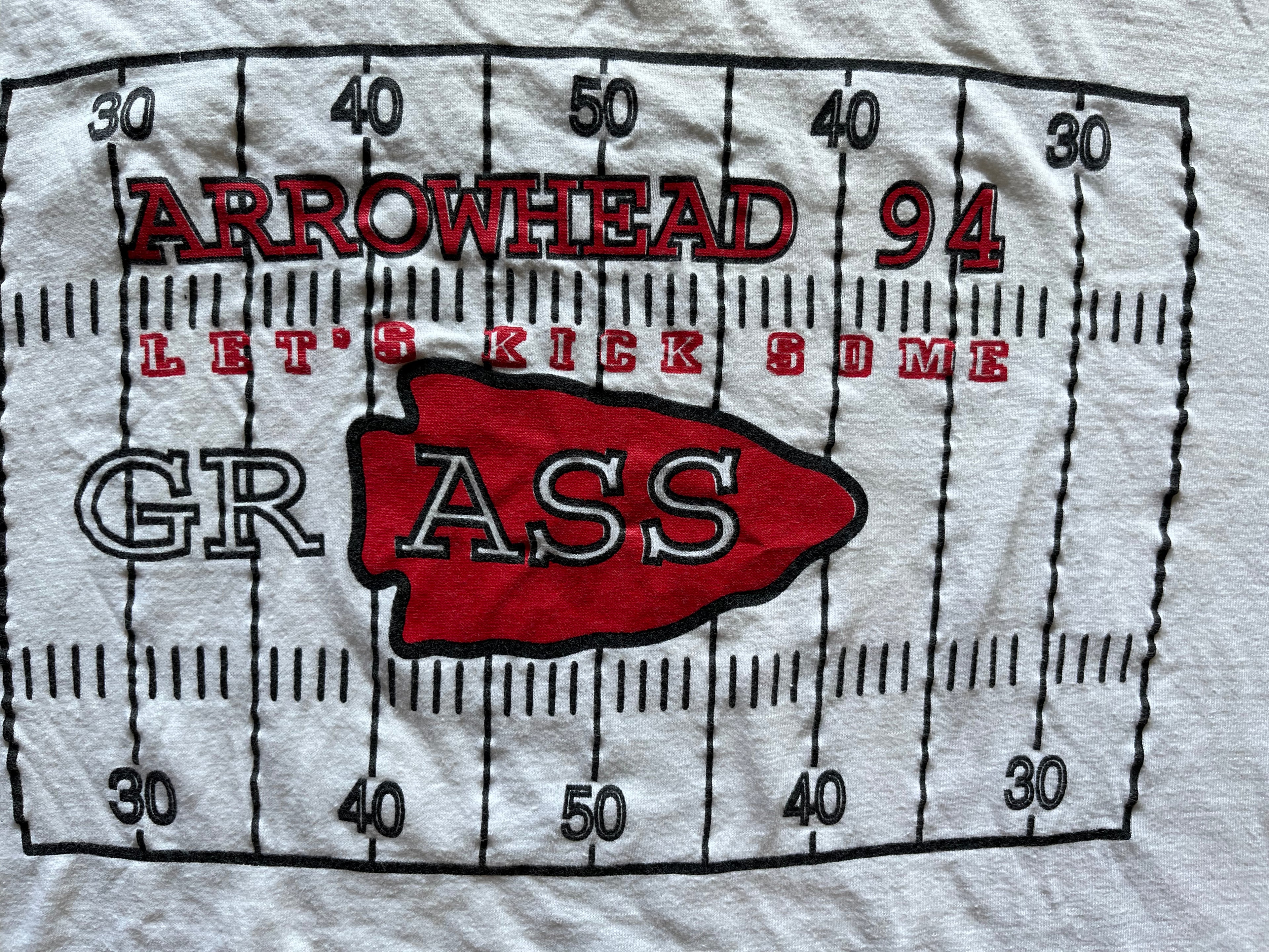WESTSIDE STOREY VINTAGE | VINTAGE 80S-90S KICK GRASS CHIEFS TEE - Westside Storey