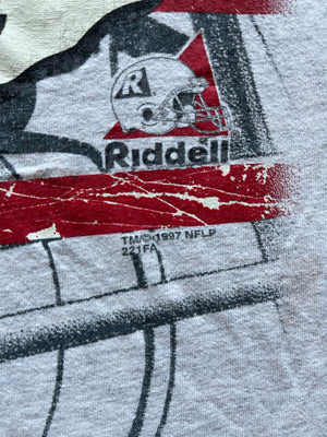 WESTSIDE STOREY VINTAGE | VINTAGE 1997 ALLOVER PRINT SPELLOUT CHIEFS TEE - Westside Storey