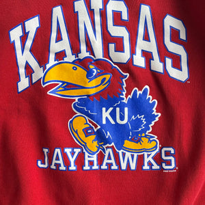WESTSIDE STOREY VINTAGE | VINTAGE KANSAS 90S KU JAYHAWKS COLOR BLOCK SWEATSHIRT - Westside Storey