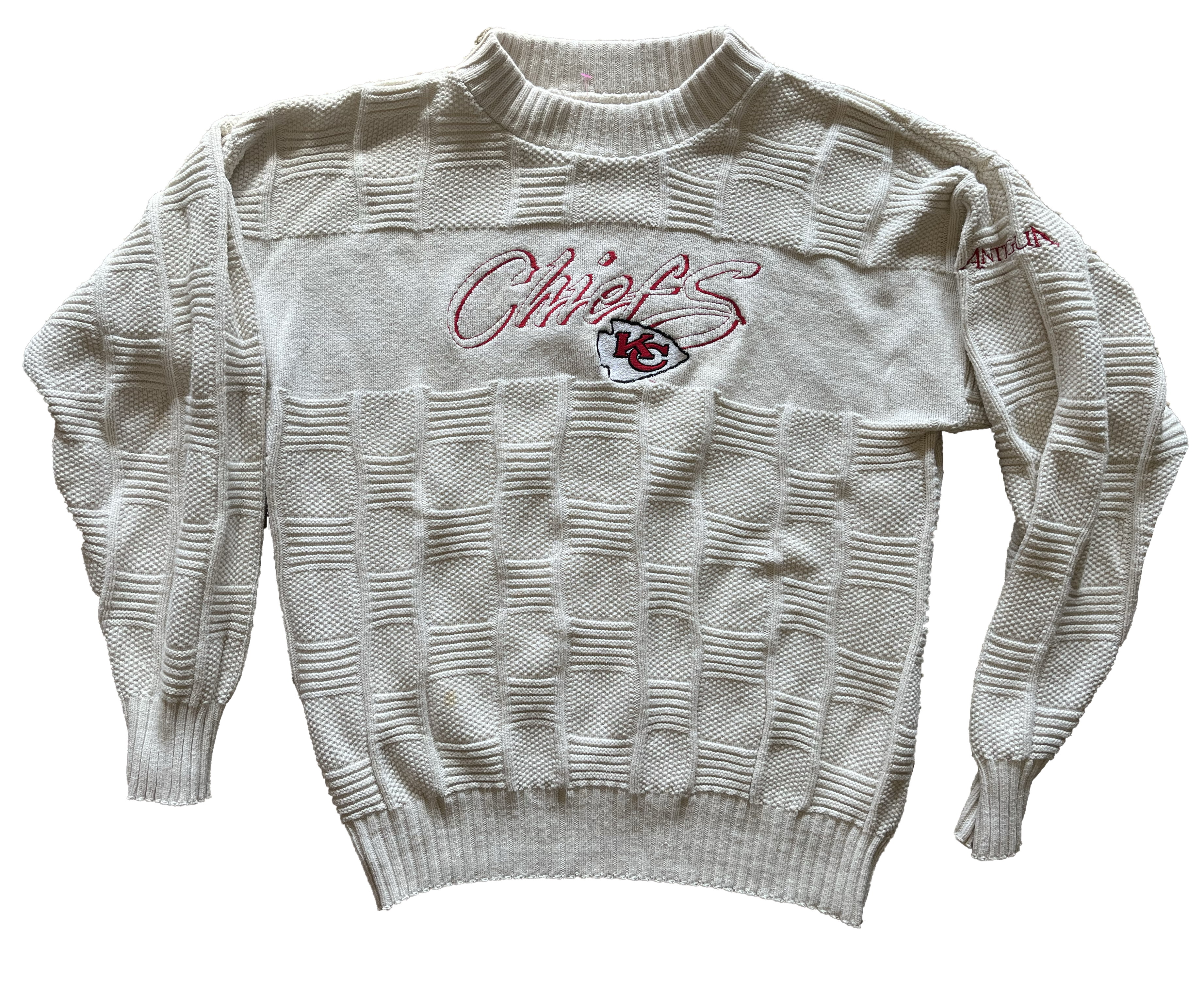 WESTSIDE STOREY VINTAGE | VINTAGE 90S KNIT CHIEFS SWEATER - Westside Storey