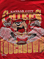 WESTSIDE STOREY VINTAGE | VINTAGE 90S TAZ TOUCHDOWN CHIEFS TEE - Westside Storey