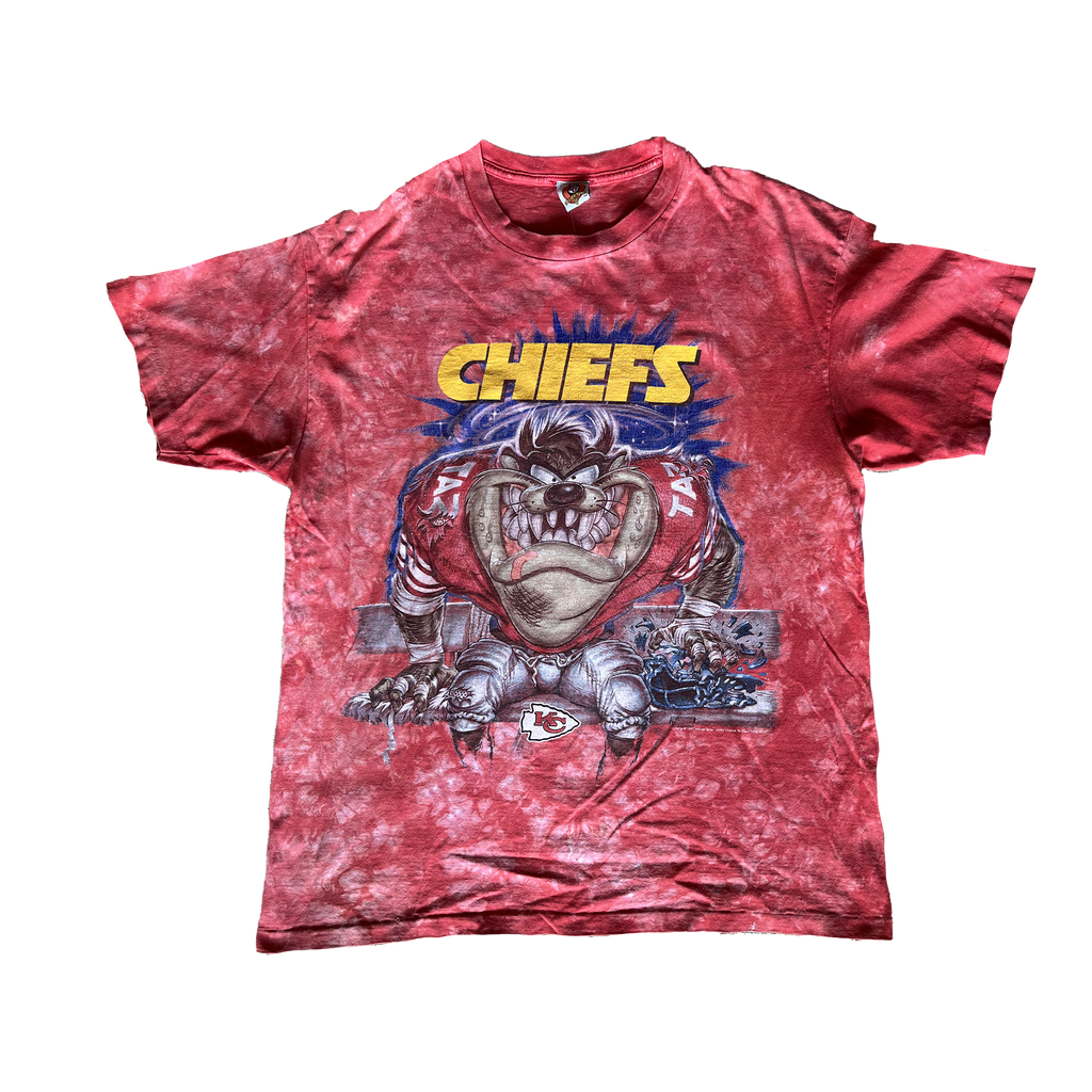 WESTSIDE STOREY VINTAGE | VINTAGE 90S CHIEFS TAZ TIE DYE T-SHIRT - Westside Storey