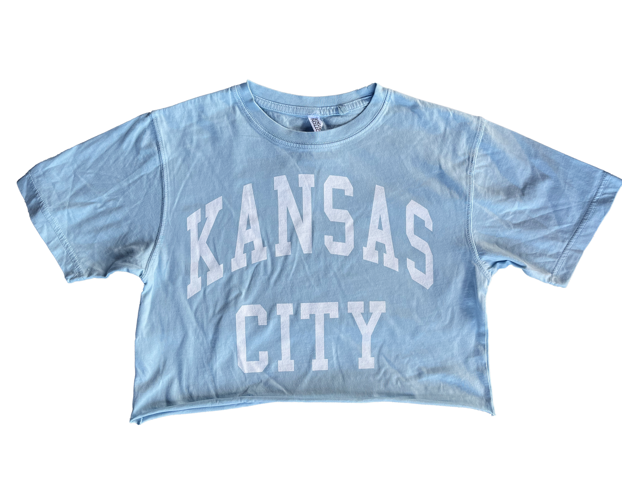 1KC | KC VINTAGE CROP TOP T-SHIRT - CHAMBRAY - Westside Storey