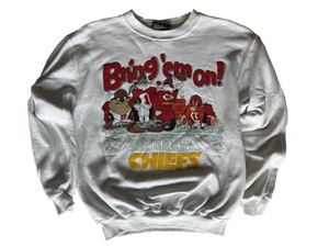 WESTSIDE STOREY VINTAGE | VINTAGE 90S LOONEYS CREW CHIEFS SWEATSHIRT - Westside Storey