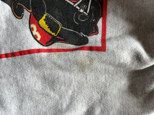 WESTSIDE STOREY VINTAGE | VINTAGE 90S LOONEY TUNES BUGS/ TAZ/ DAFFY/ SAM CHIEFS SWEATSHIRT - Westside Storey