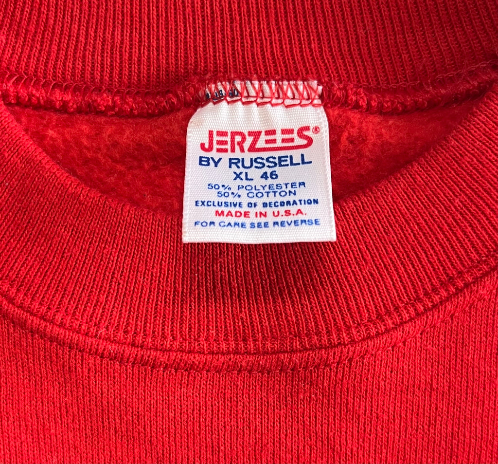 WESTSIDE STOREY VINTAGE | VINTAGE 80S KU JAYHAWKS FRONT BACK SWEATSHIRT - Westside Storey