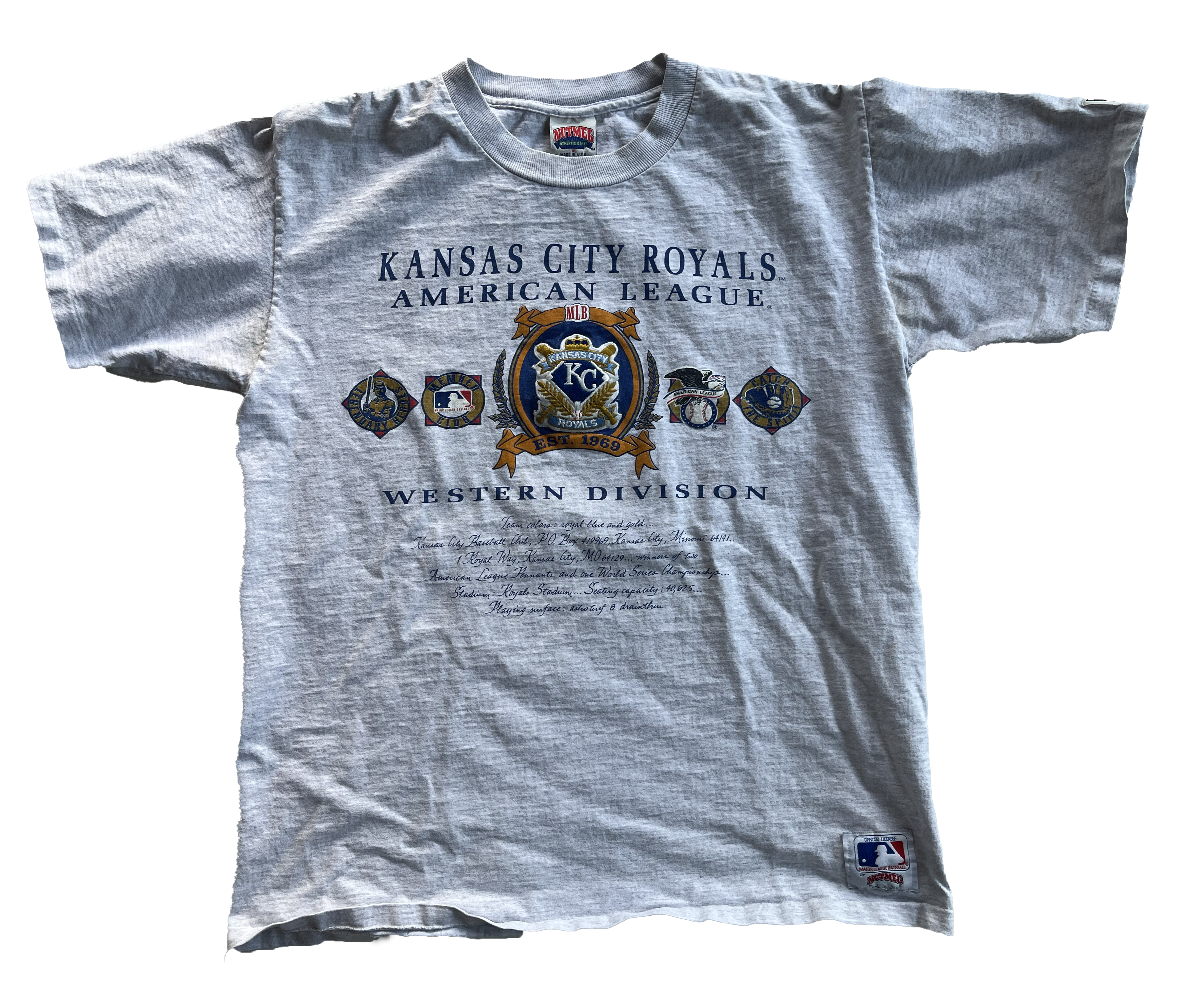WESTSIDE STOREY VINTAGE | VINTAGE NUTMEG ROYALS CREST TEE - Westside Storey