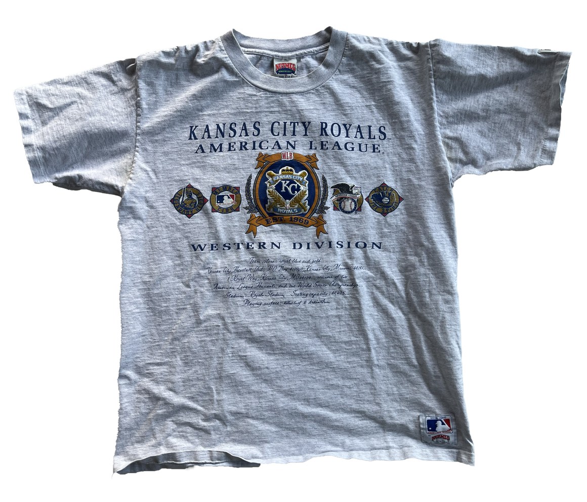 90s Kansas City Royals Mens L Staff Vest Sleeveless Sweater Cotton  Embroidered