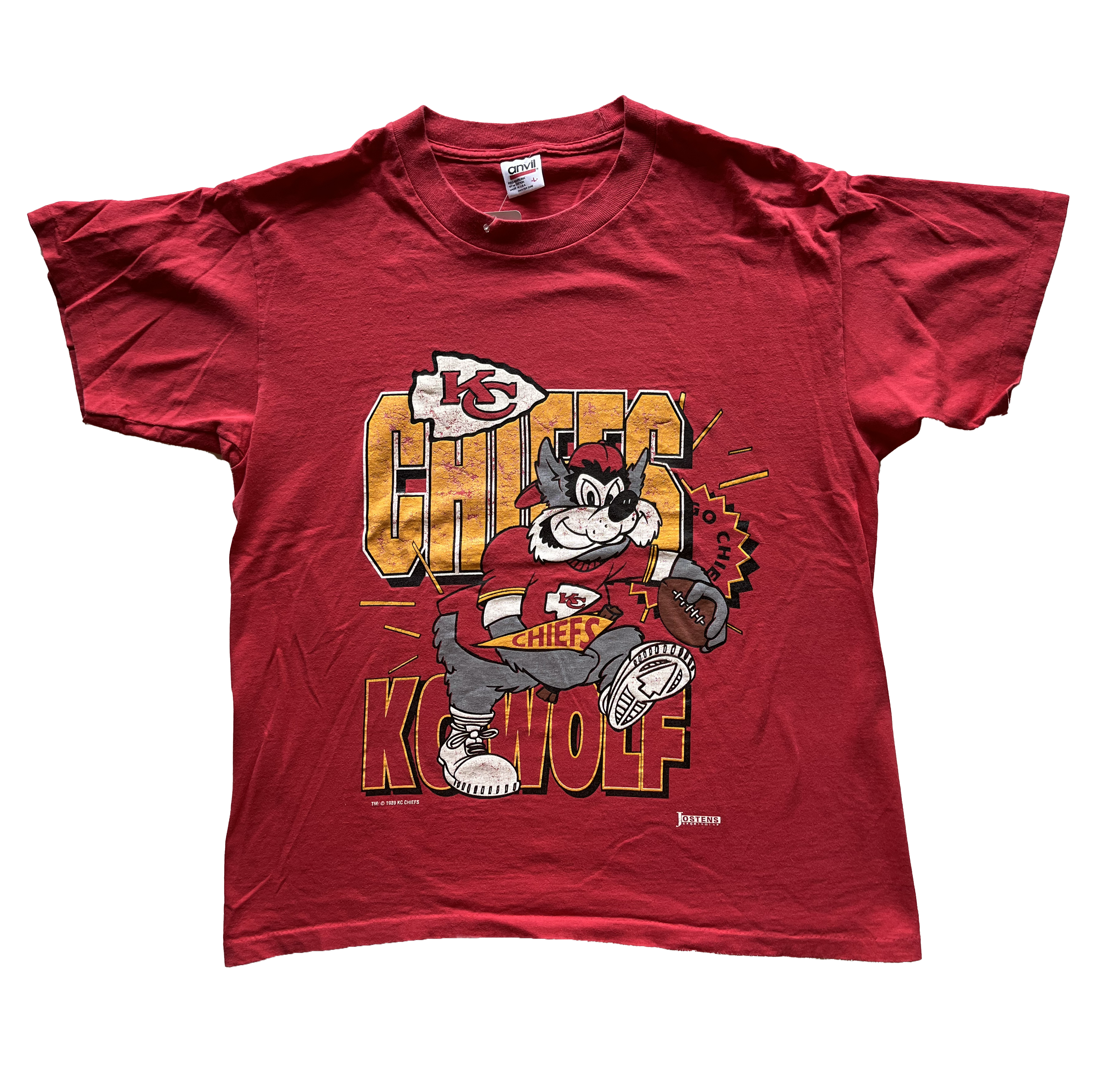 WESTSIDE STOREY VINTAGE | VINTAGE 90S KC WOLF CHIEFS TEE - Westside Storey