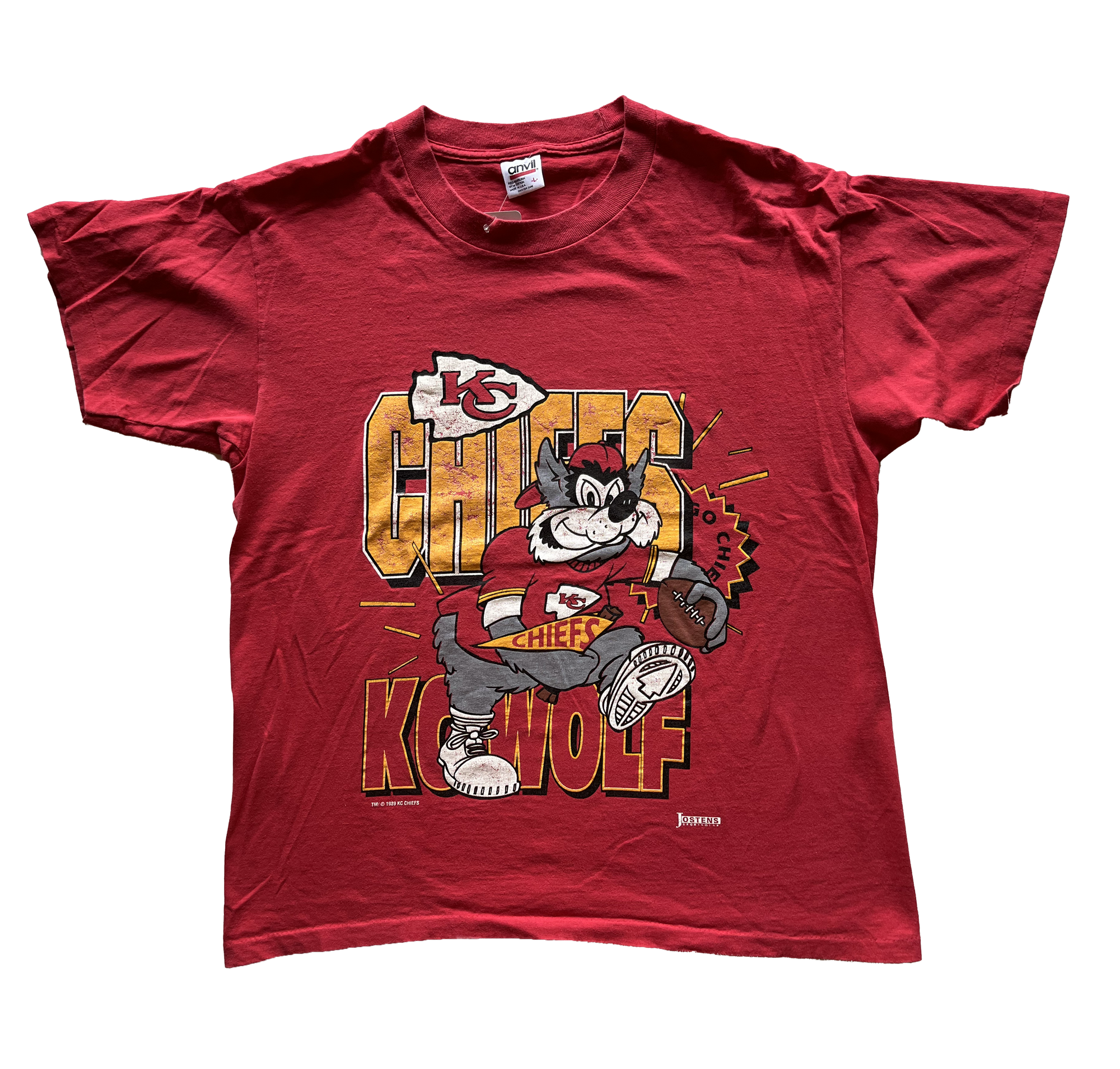 WESTSIDE STOREY VINTAGE | VINTAGE 90S KC WOLF CHIEFS TEE - Westside Storey