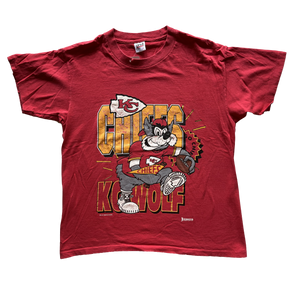 WESTSIDE STOREY VINTAGE | VINTAGE 90S KC WOLF CHIEFS TEE - Westside Storey