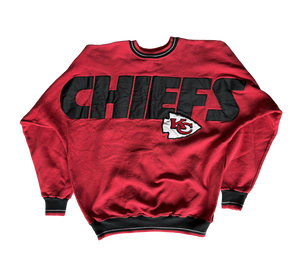 WESTSIDE STOREY VINTAGE | VINTAGE 90S LEGENDS SPELLOUT CHIEFS SWEATSHIRT - Westside Storey