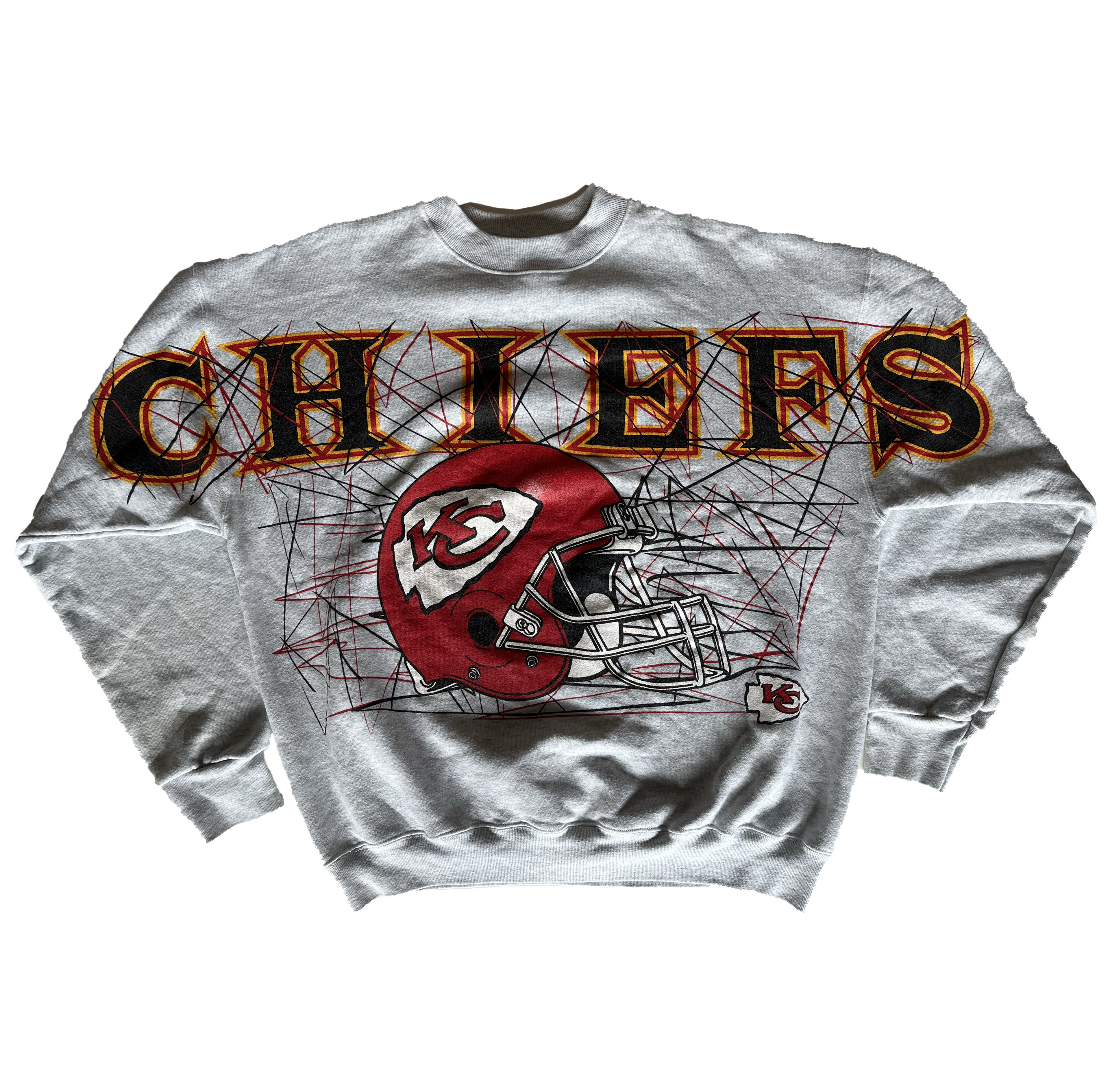 WESTSIDE STOREY VINTAGE | VINTAGE 90S SPELLOUT GRAFFITI CHIEFS SWEATSHIRT - Westside Storey