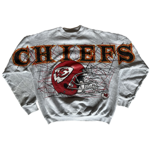 WESTSIDE STOREY VINTAGE | VINTAGE 90S SPELLOUT GRAFFITI CHIEFS SWEATSHIRT - Westside Storey