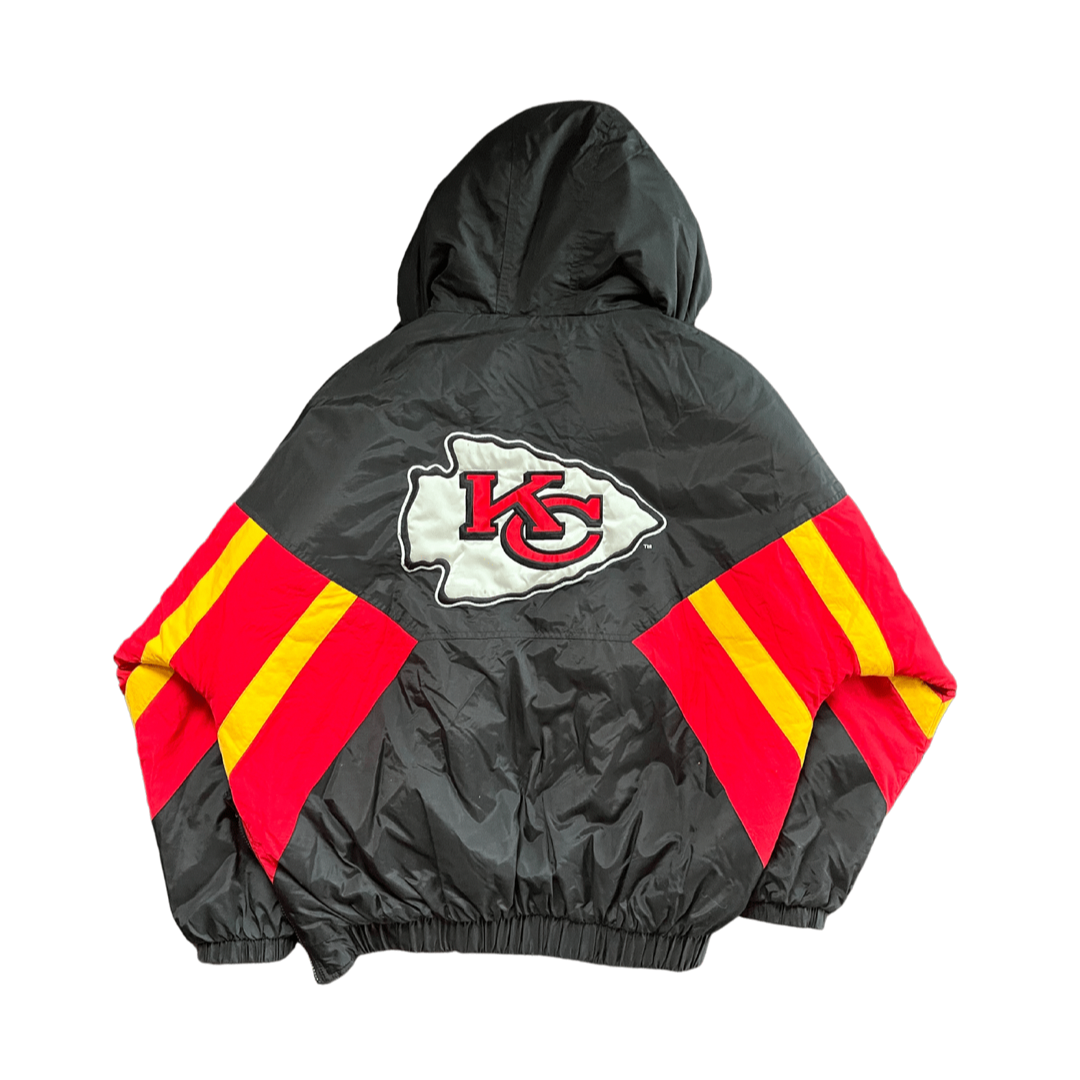 WESTSIDE STOREY VINTAGE | VINTAGE 90S CHIEFS RARE BLACK STARTER PUFFER JACKET - Westside Storey