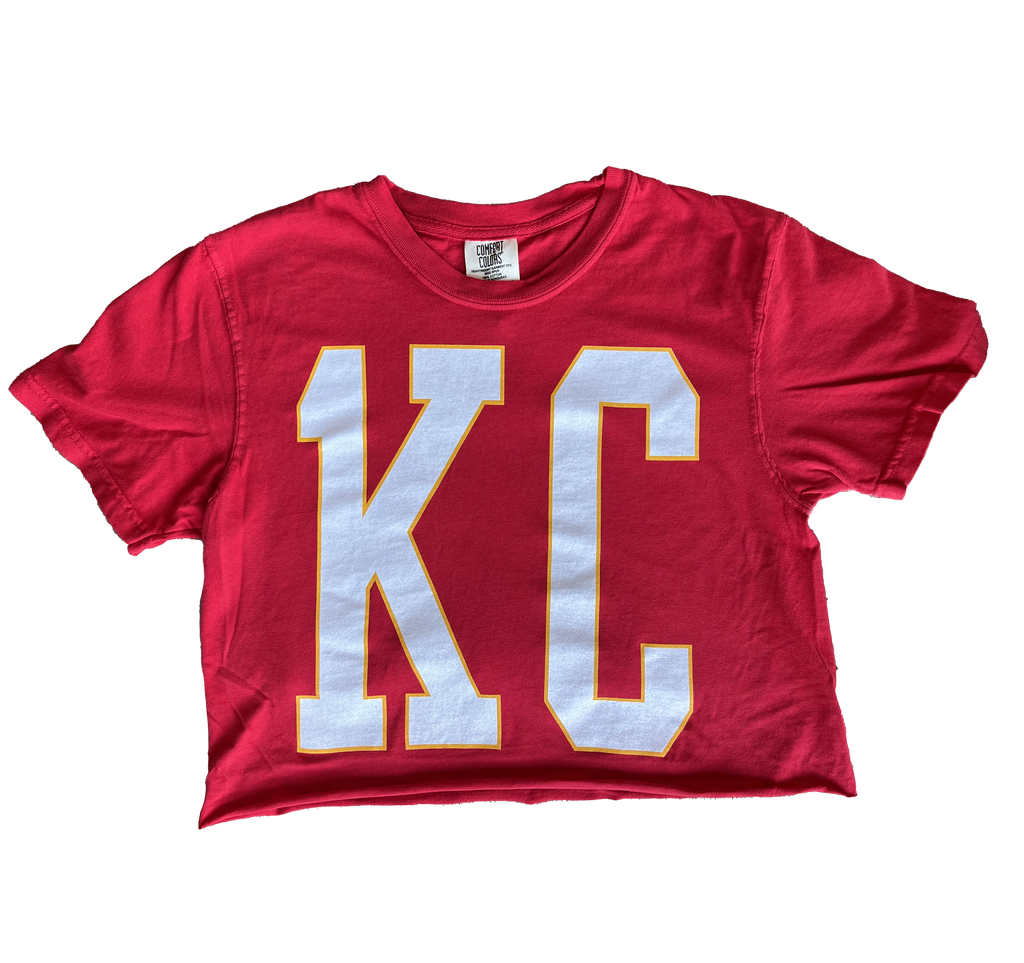 1KC | KC STRETCH CROP TOP - RED - Westside Storey