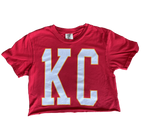 1KC | KC STRETCH CROP TOP - RED - Westside Storey