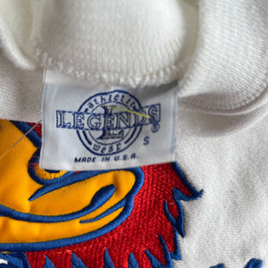 WESTSIDE STOREY VINTAGE | VINTAGE RARE LEGENDS KANSAS JAYHAWKS STRIPED SWEATSHIRT - Westside Storey