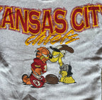 WESTSIDE STOREY VINTAGE | VINTAGE 90S CHIEFS GARFIELD SPELLOUT SWEATSHIRT - Westside Storey