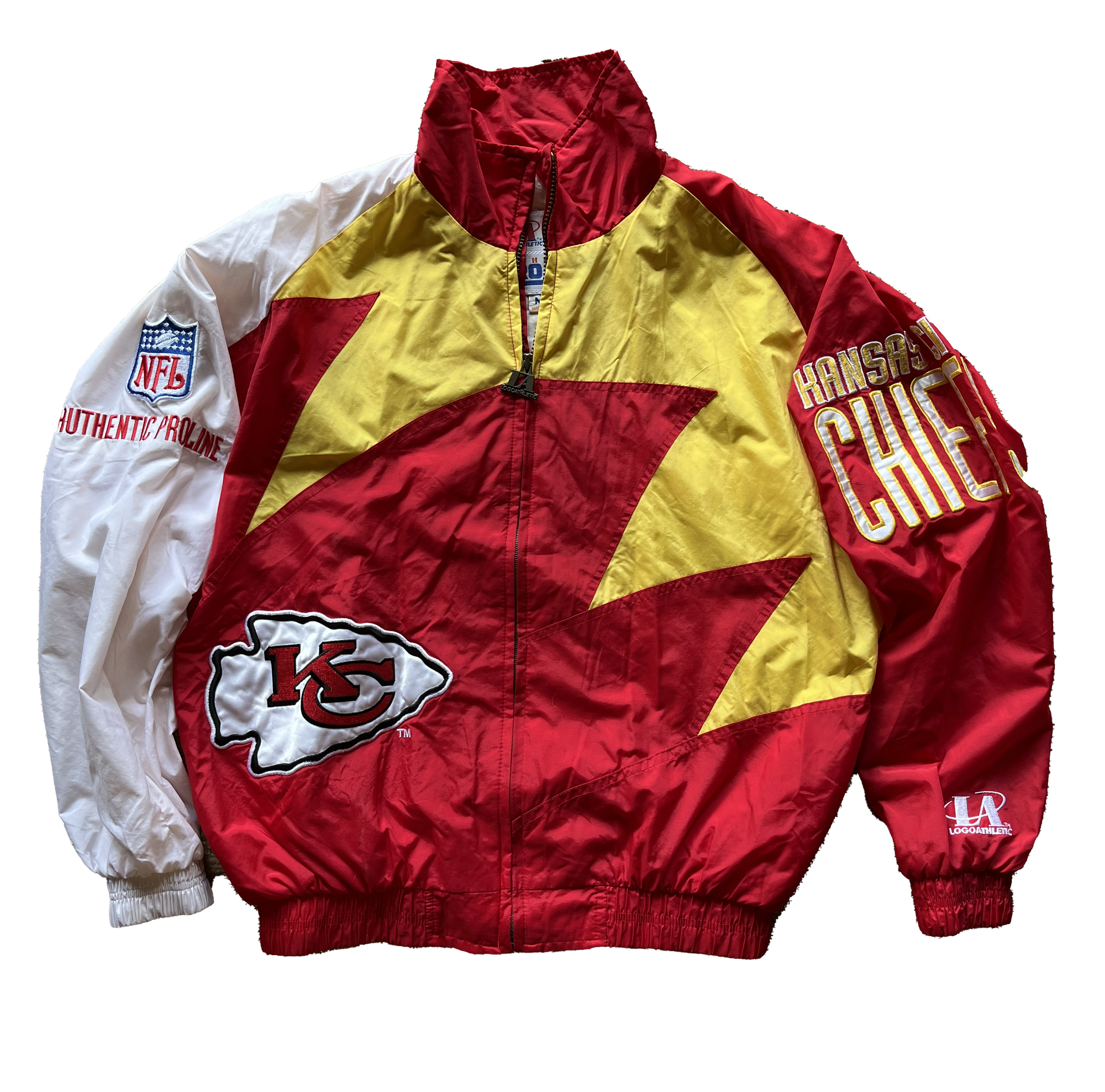 WESTSIDE STOREY VINTAGE | VINTAGE 90'S SHARKTOOTH CHIEFS WINDBREAKER JACKET - Westside Storey