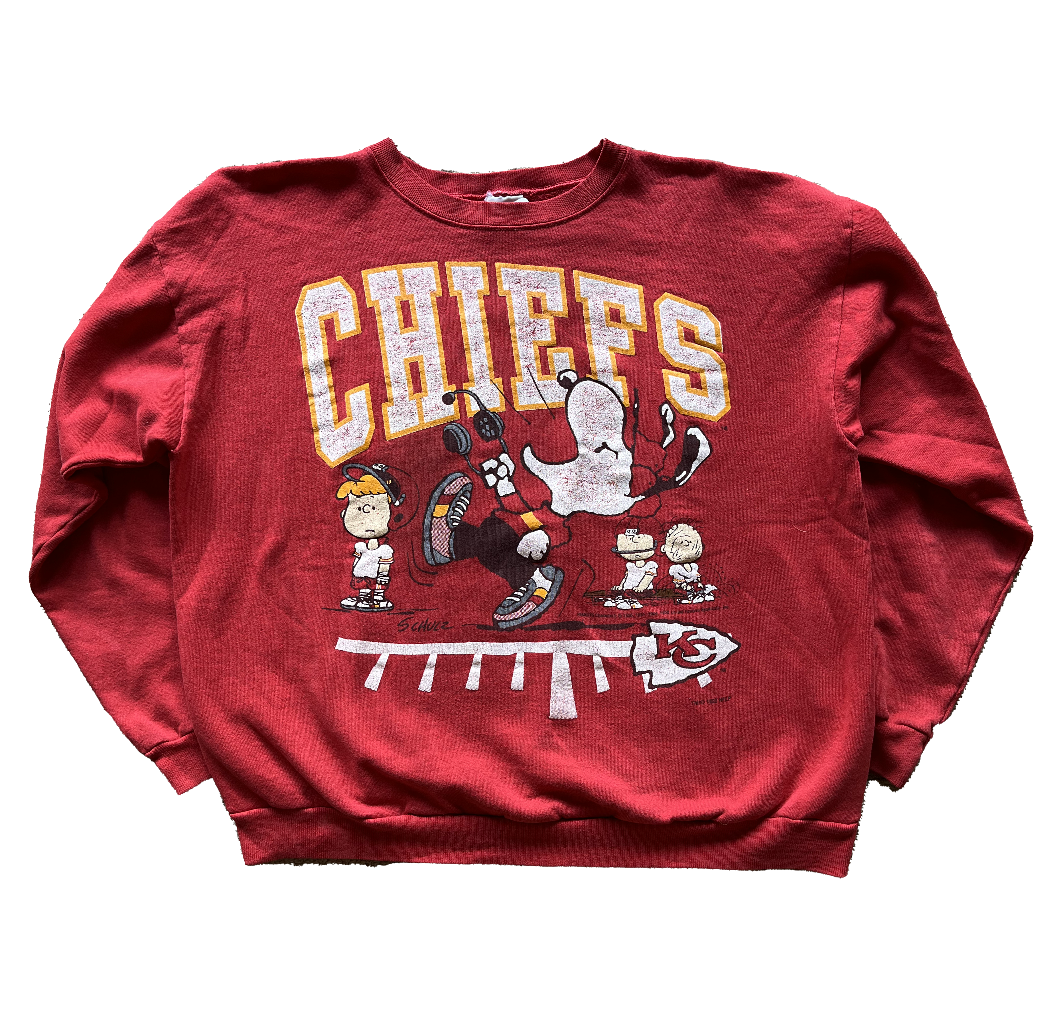 WESTSIDE STOREY VINTAGE | VINTAGE 90S SNOOPY CHIEFS SWEATSHIRT - Westside Storey