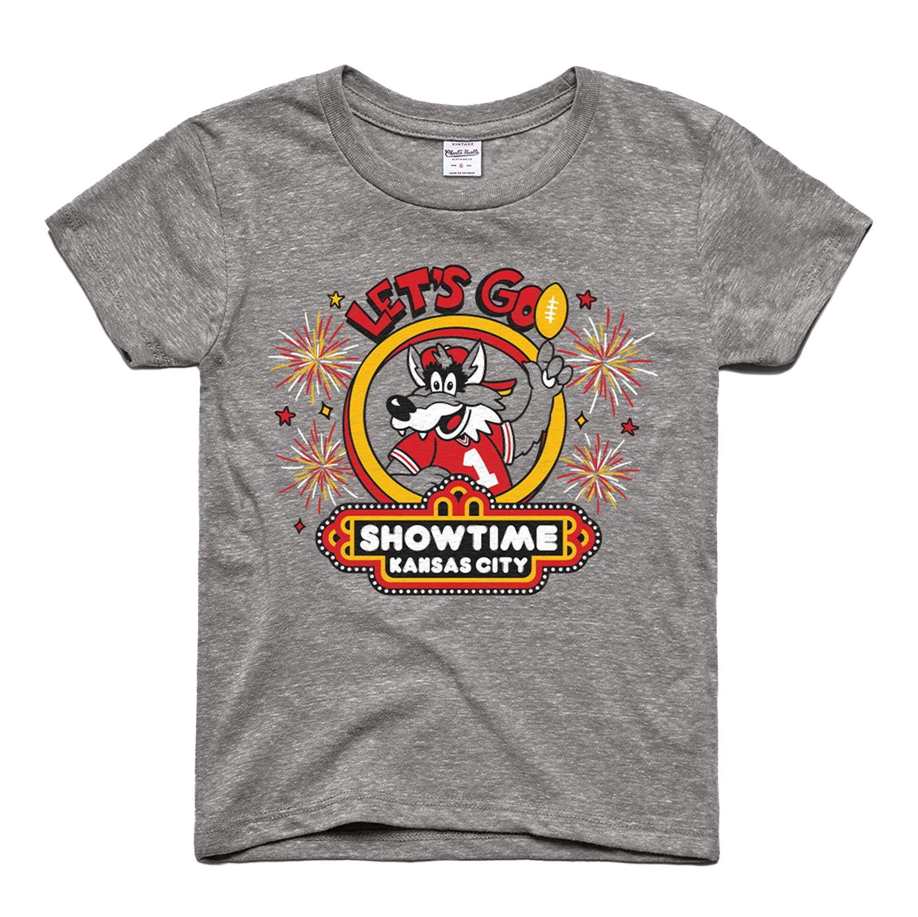 CHARLIE HUSTLE | KIDS SHOWTIME WOLF T-SHIRT - Westside Storey