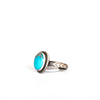 VINTAGE JEWELRY | STERLING TURQUOISE RING (SIZE 4.5)