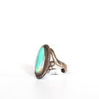 VINTAGE JEWELRY | STERLING TURQUOISE RING (SIZE 5) - Westside Storey