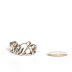 VINTAGE JEWELRY | STERLING CATS RING (SIZE 8.75) - Westside Storey